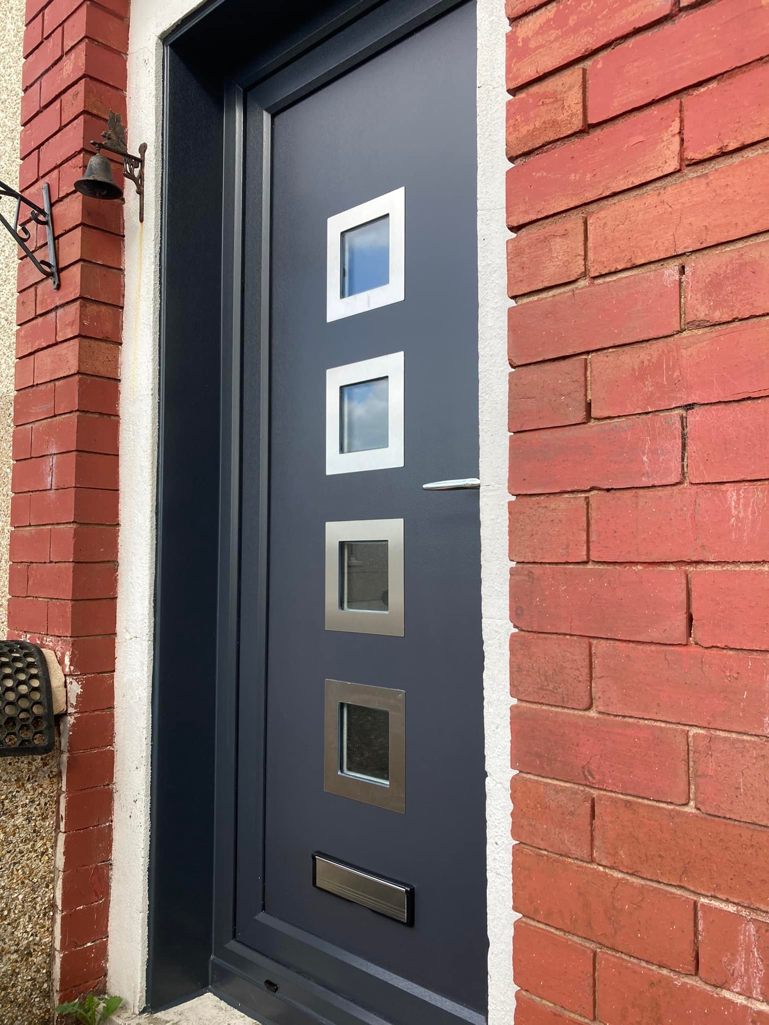 black composite door installed in motherwell